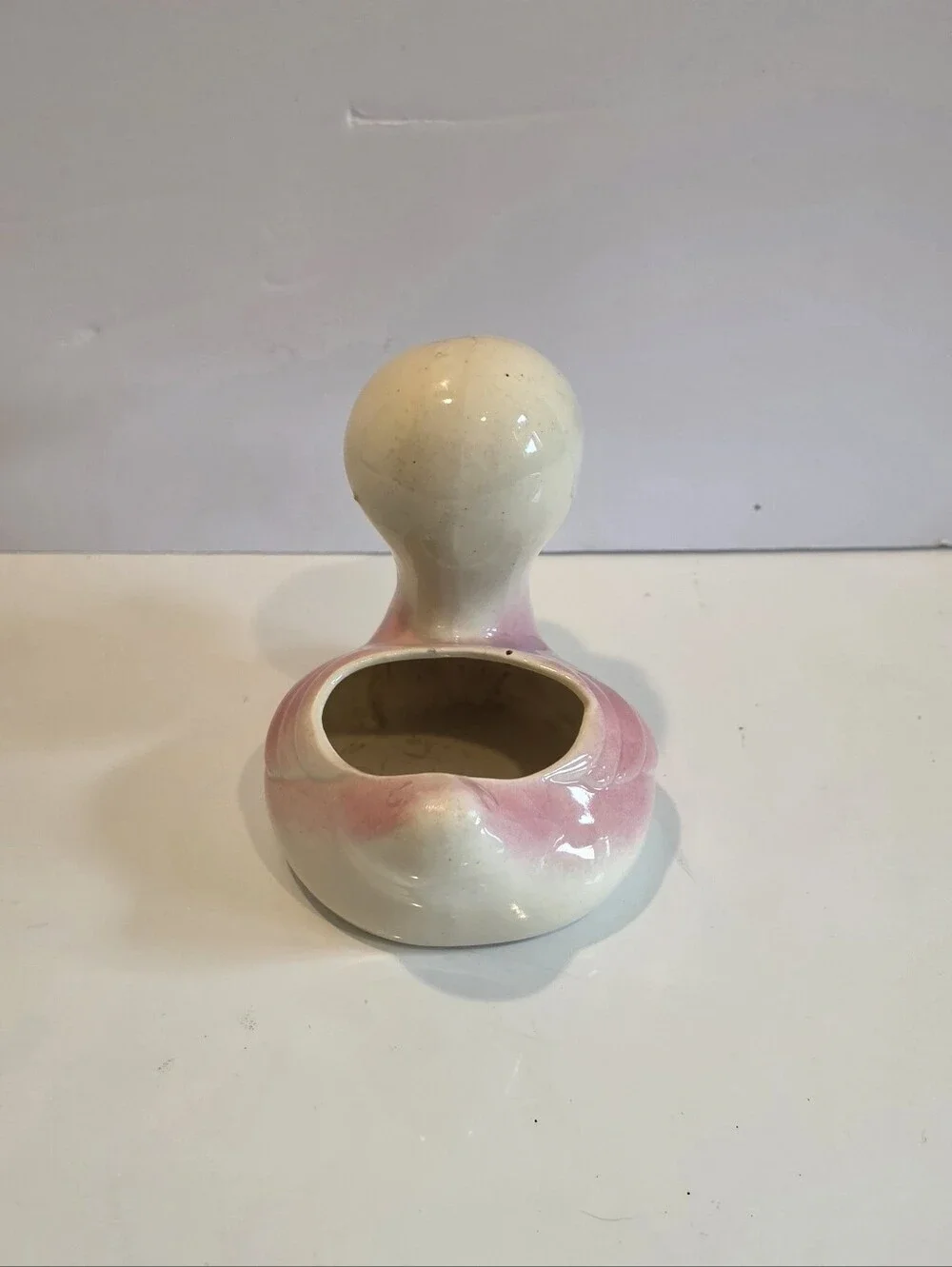 Ceramic Duck Planter - Pastel Pink, Blue & Cream